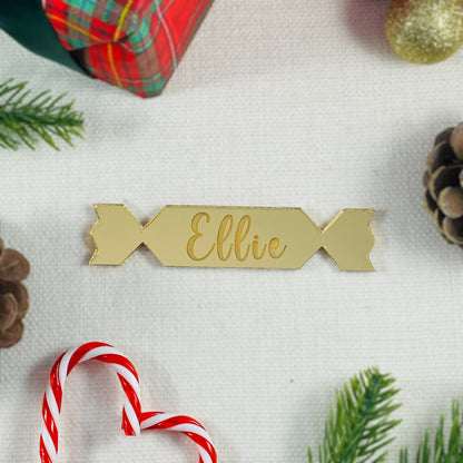 Personalised Cracker Place Name Decoration - Add any name!