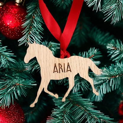 Personalised Horse Christmas Tree Decoration