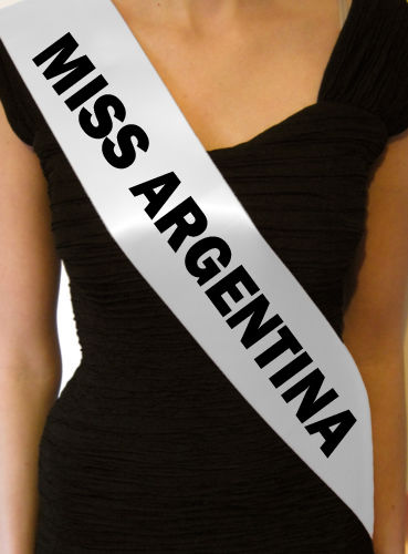 Miss Argentina Sash- Halloween - BeetleJuice Sash