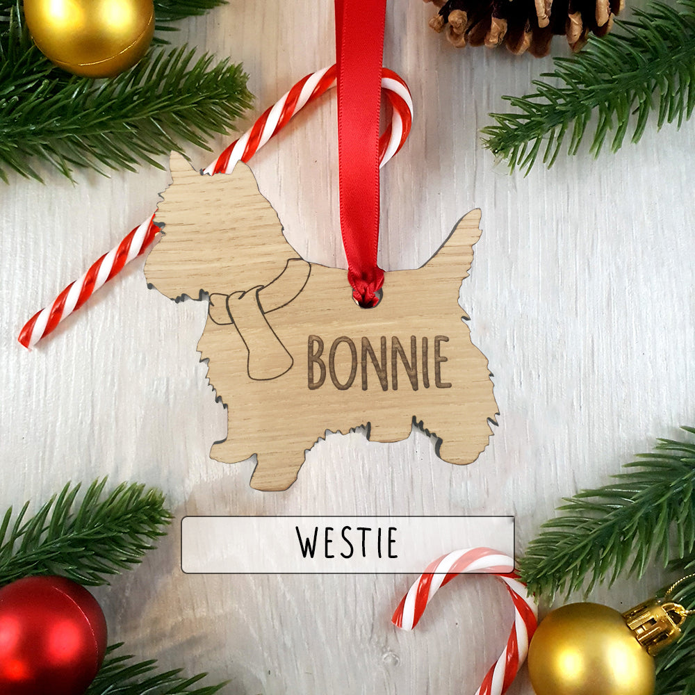 Personalised Dog Christmas Tree Decoration - Over 85+ Breeds!