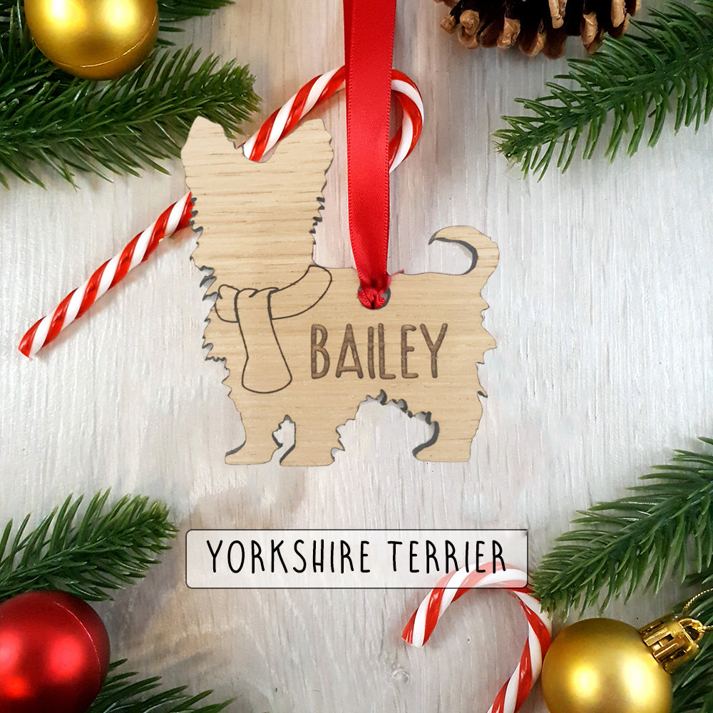 Personalised Dog Christmas Tree Decoration - Over 85+ Breeds!