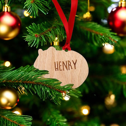 Personalised Hamster Christmas Tree Decoration