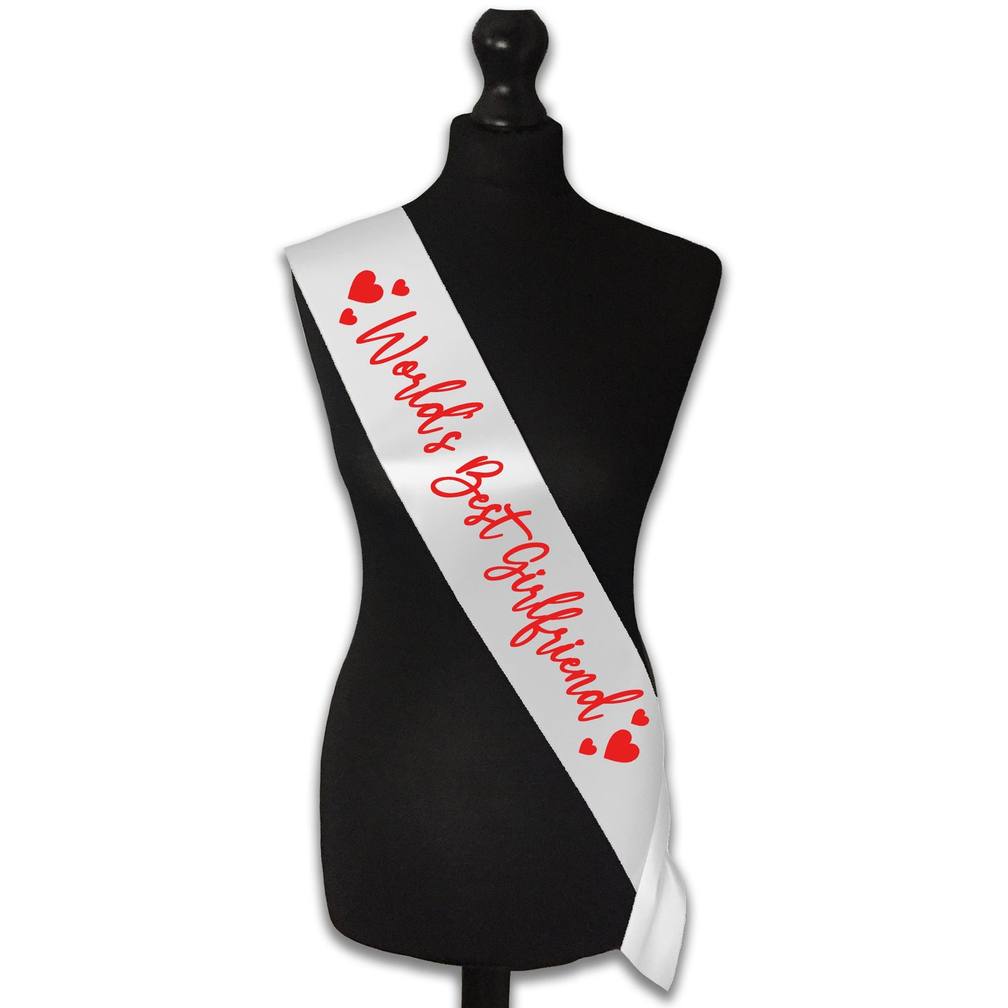 World's Best Girlfriend Sash - Valentines Day Sash - Gifts for Her