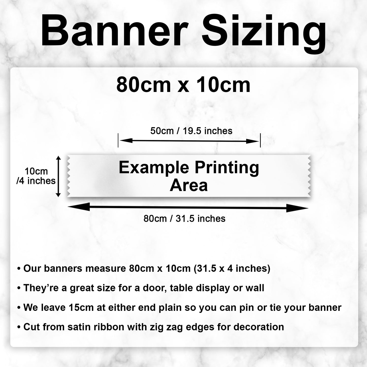 Personalised Banner - 80cm  - Hot Pink