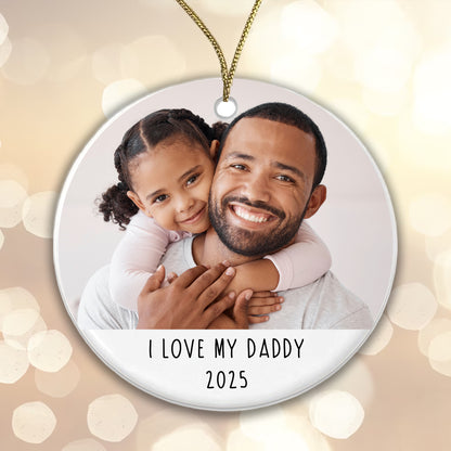 Personalised Photo Bauble - 'I Love my ... ' Christmas Tree Bauble - Upload any photo