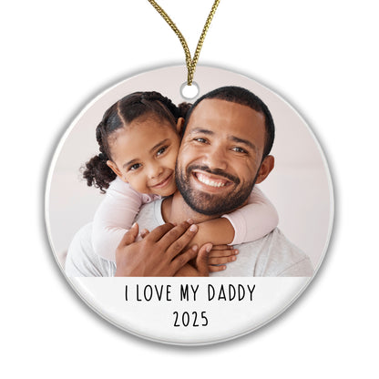 Personalised Photo Bauble - 'I Love my ... ' Christmas Tree Bauble - Upload any photo