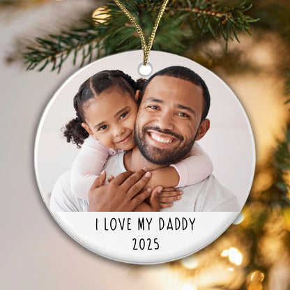 Personalised Photo Bauble - 'I Love my ... ' Christmas Tree Bauble - Upload any photo