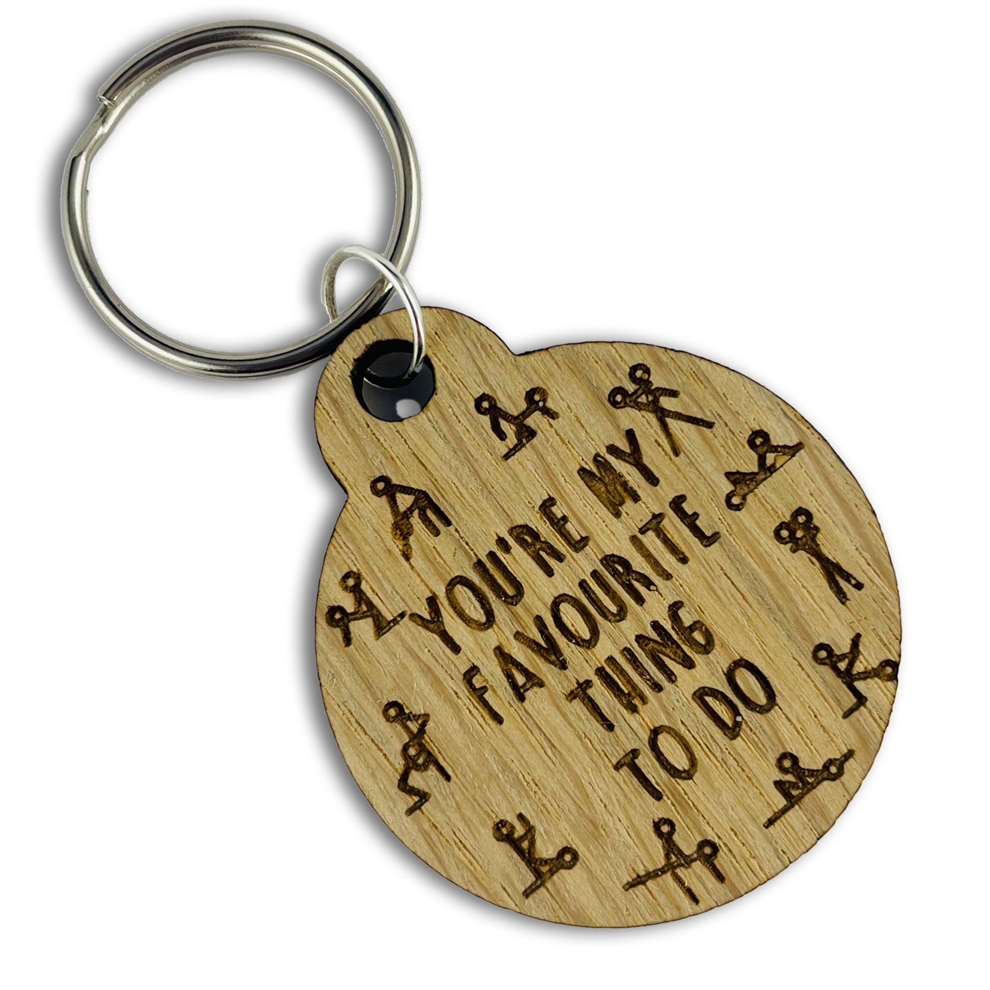 You're My Favourite Thing To Do Keyring -  Valentines, Birthday, Anniversary, Kama Sutra 