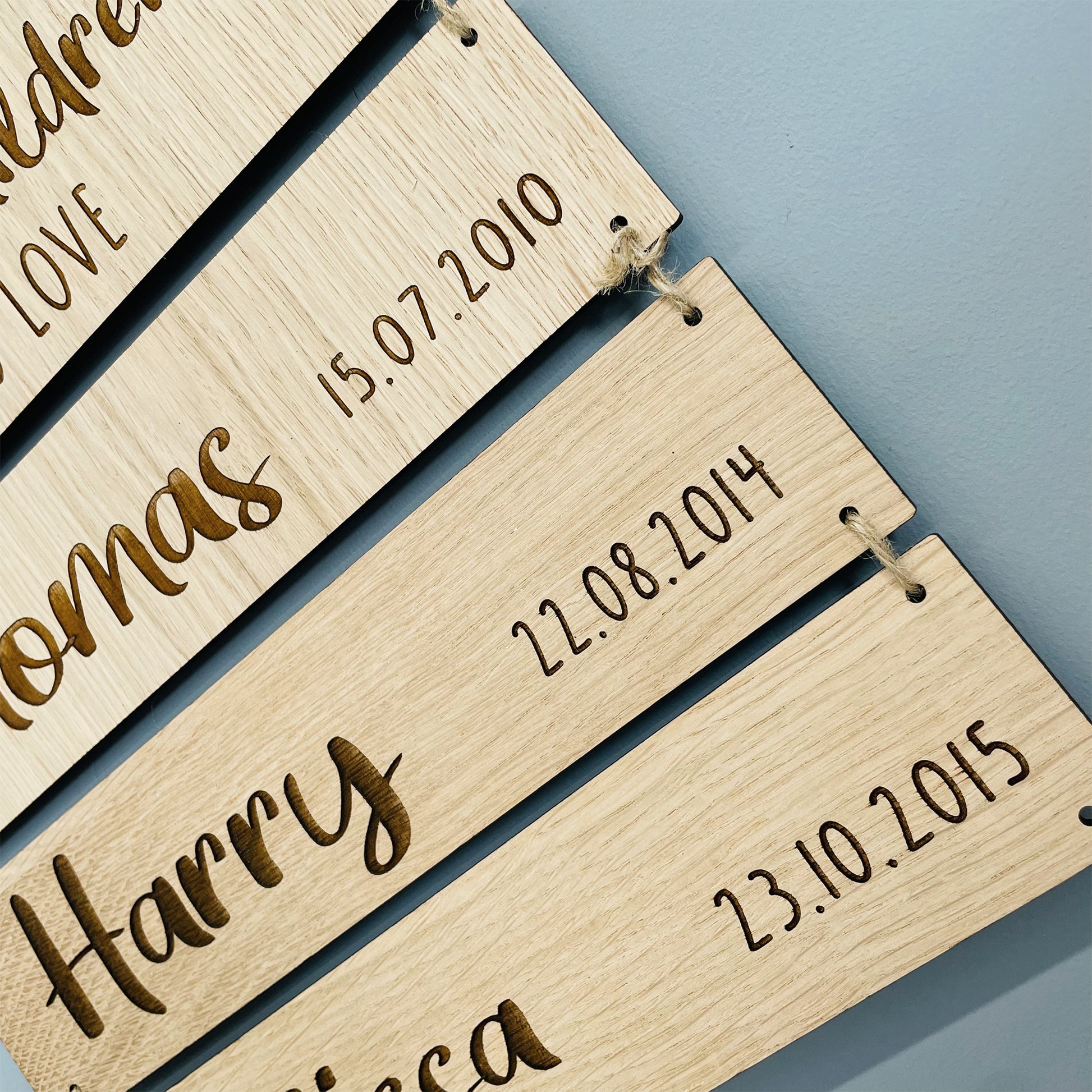 Personalised Wall Decoration Gift for Grandparents - Happiness is having Grandchildren to Love - Add Names & Birth dates