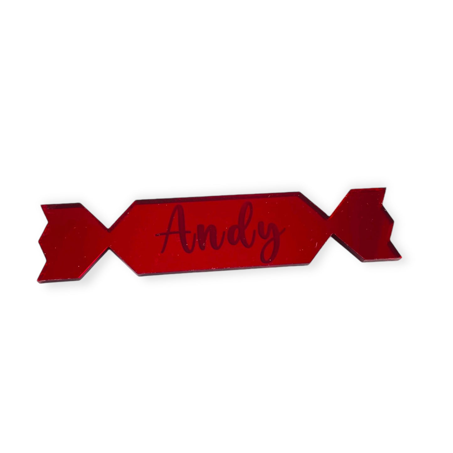 Personalised Cracker Place Name Decoration - Add any name!