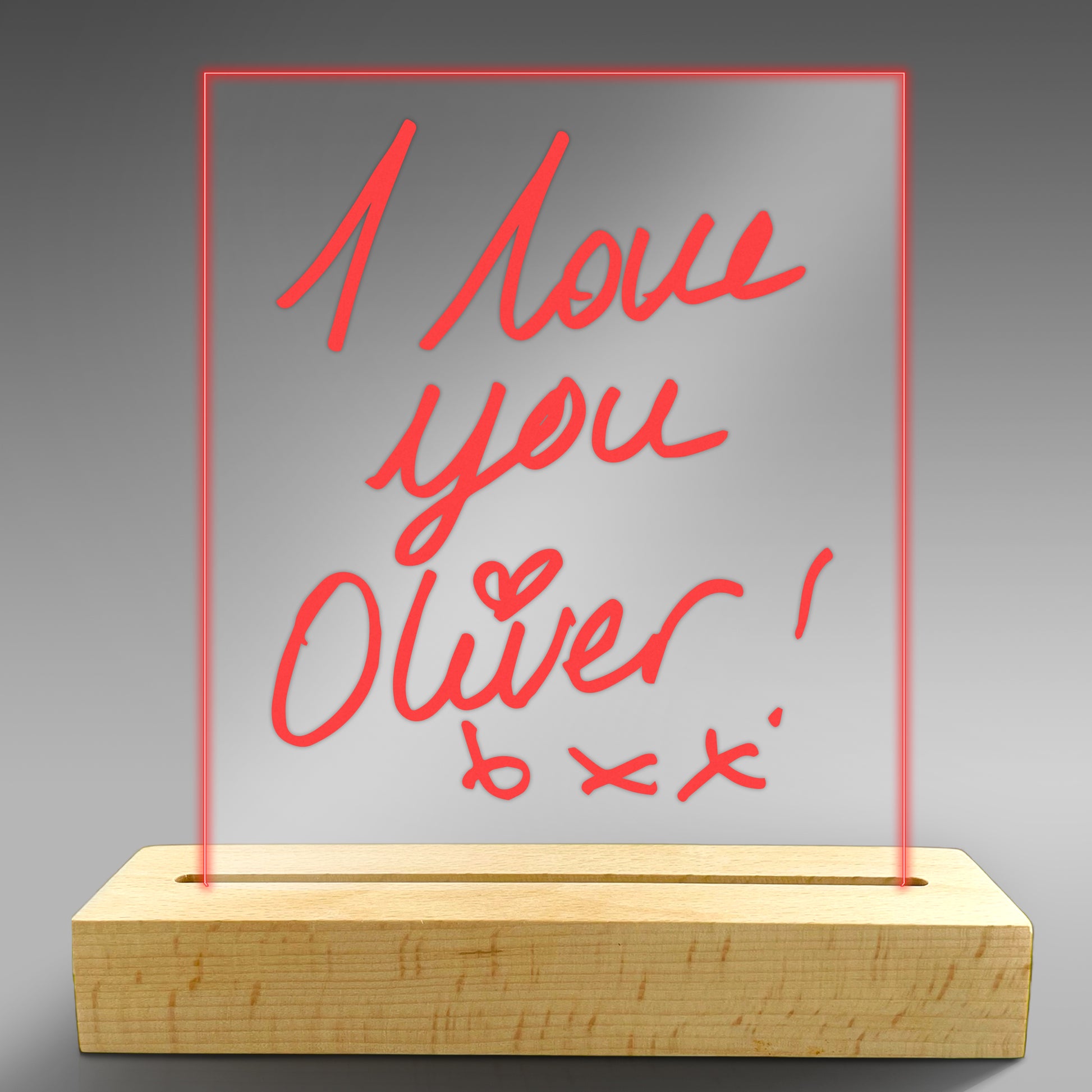 Personalised Acrylic Light Text or Drawing - Multicolour  LED