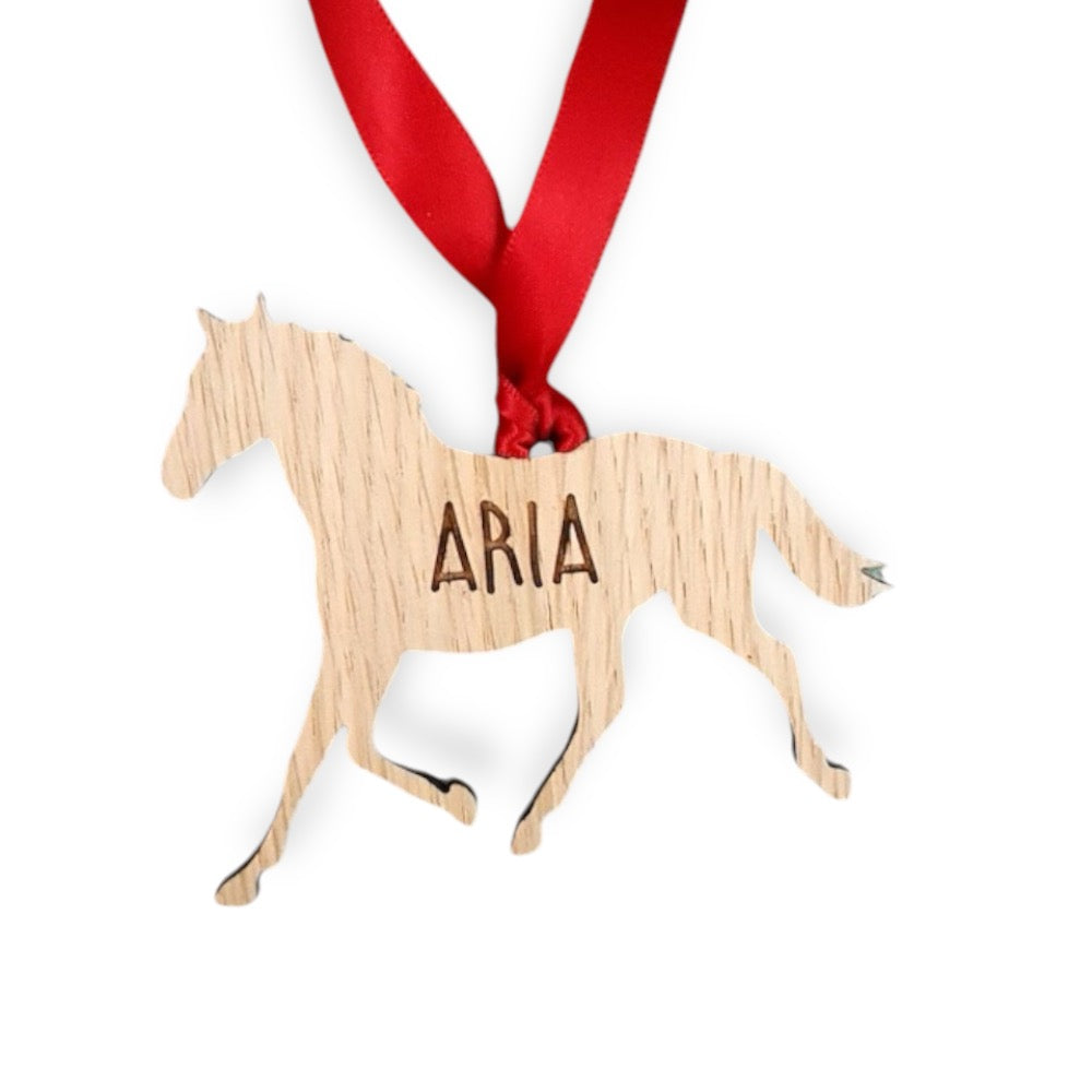 Personalised Horse Christmas Tree Decoration