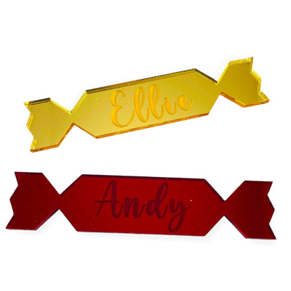 Personalised Cracker Place Name Decoration - Add any name!