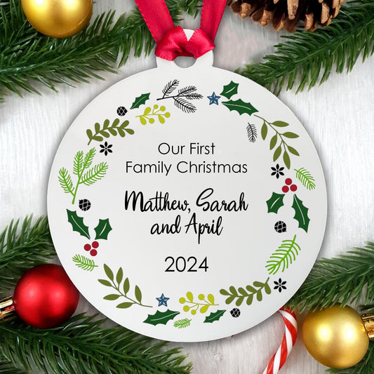 First Family Christmas Bauble