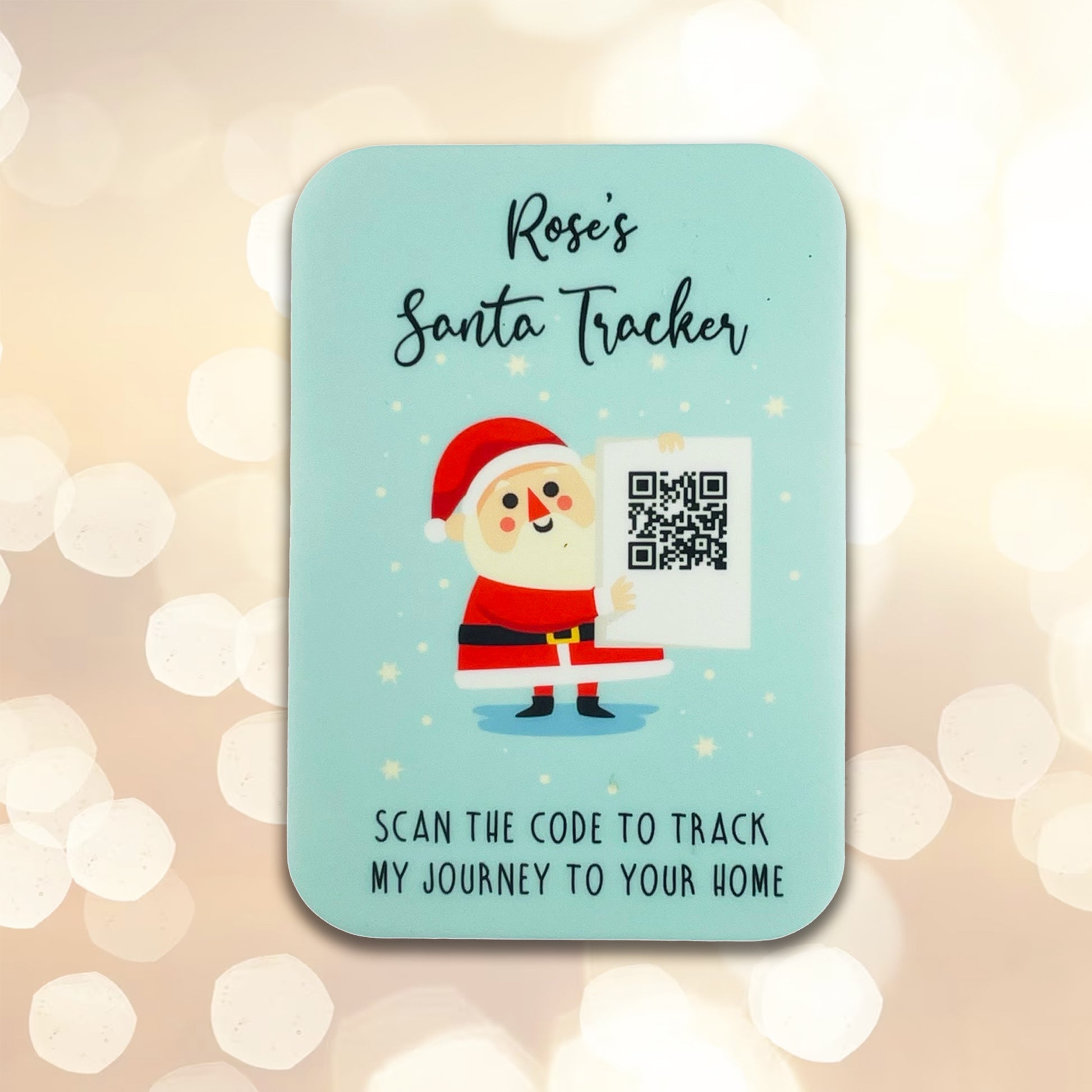 Personalised Santa Tracker with QR Code – See Santa's Location in Real-Time!